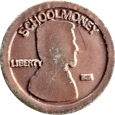 1 Cent - School Money (Solid Outline) ND front