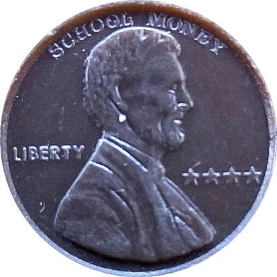 1 Cent - School Money (☆☆☆☆) ND front