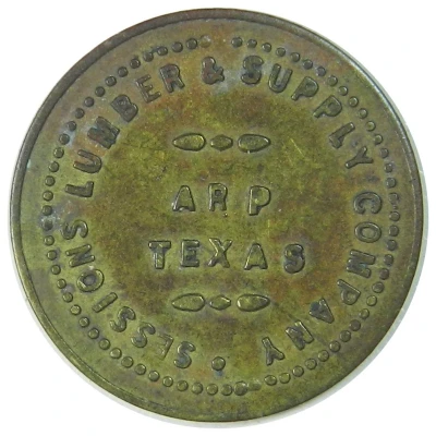 1 Cent - Sessions Lumber and Supply Company Arp, Texas ND front