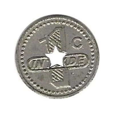 1 Cent (Tennessee, Turney Centre) ND back