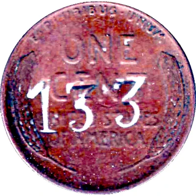 1 Cent USA United Fruit Countermark front