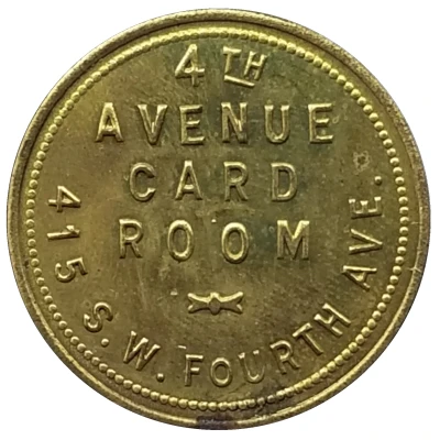 1 Dollar - 4th Avenue Card Room (Portland, Oregon) ND front