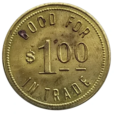 1 Dollar - 4th Avenue Card Room (Portland, Oregon) ND back
