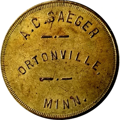 1 Dollar - A. C. Saeger ND front