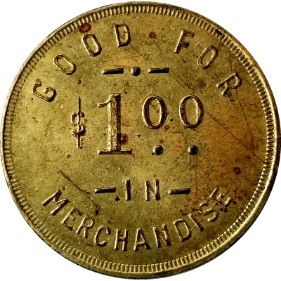 1 Dollar - A. C. Saeger ND back