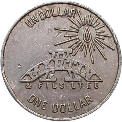 1 Dollar - A. Martin & Fils Ltee (Montreal, Quebec) ND front