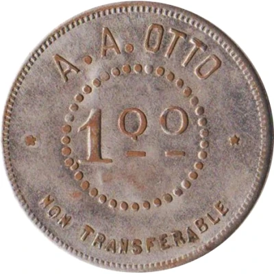 1 Dollar - A.A. Otto Lincoln, Nebraska ND front