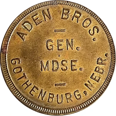 1 Dollar - Aden Bros. Gen. Mdse. ND front
