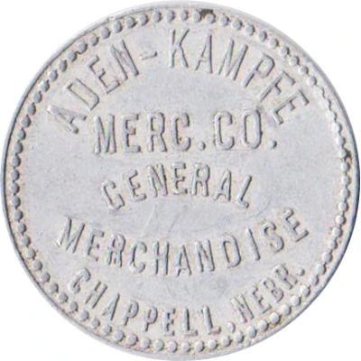 1 Dollar - Aden-Kampfe Merchandise Company Chappell, Nebraska ND front