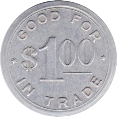 1 Dollar - Airport News Stand (Omaha, Nebraska) ND back