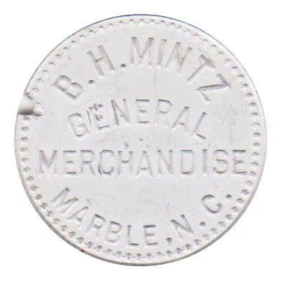 1 Dollar - B.H. Mintz General Merchandise (Marble, North Carolina) ND front