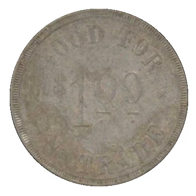 1 Dollar - Bormann Gen. Mdse. (Wesley, Texas) ND back