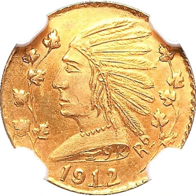 1 Dollar - British Columbia Gold Indian head front