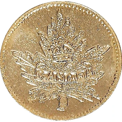 1 Dollar - British Columbia Gold (Maple leaf) ND front