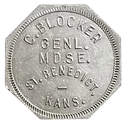 1 Dollar - C. Blocker (St. Benedict, Kansas) ND front