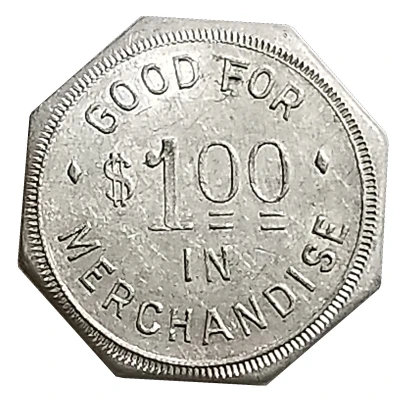 1 Dollar - C. Blocker (St. Benedict, Kansas) ND back