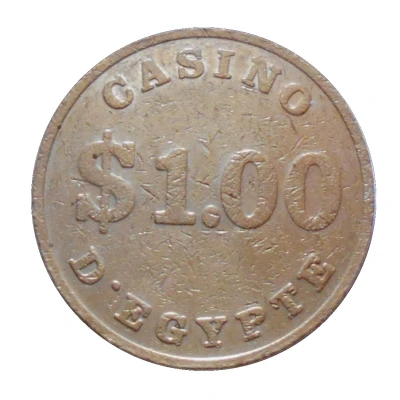 1 Dollar - Casino D'Egypt ND back