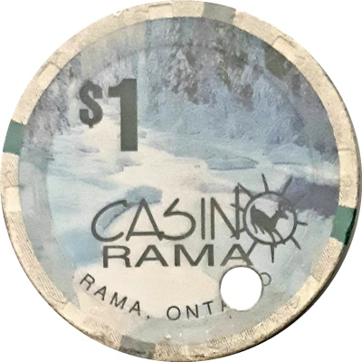 1 Dollar - Casino Rama (Rama, Ontario) ND back