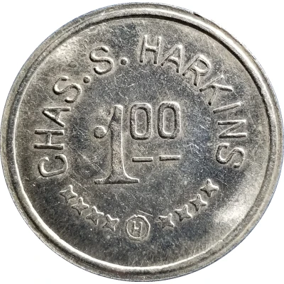 1 Dollar - Chas. S. Harkins ND front