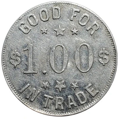 1 Dollar - Chas. W. Rager (Latham, Illinois) ND back