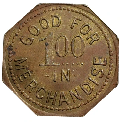 1 Dollar - Dieter Mercantile Co. (Miltonvale, Kansas) ND back