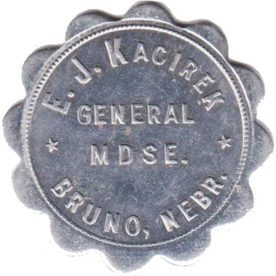 1 Dollar - E.J. Kacirek General Merchandise (Bruno, Nebraska) ND front