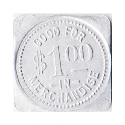 1 Dollar - Evans Cash Store Berwyn, Nebraska ND back