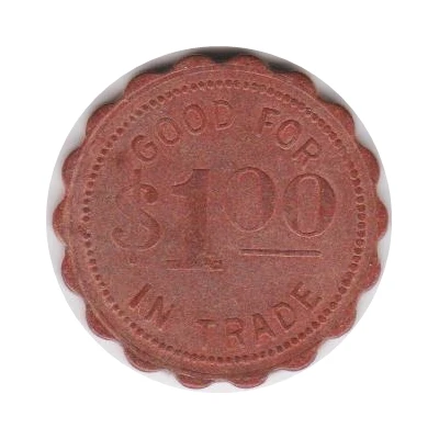 1 Dollar - Farmers Union CO-OP Cry. (Mason City, Nebraska) ND back