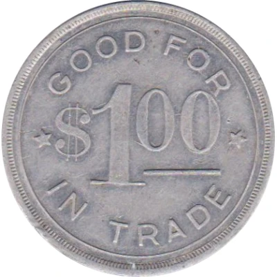 1 Dollar - Farmer's Union State Exchange (Hastings, Nebraska) ND back