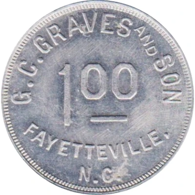 1 Dollar - G.C. Graves and Son (Fayetteville, North Carolina) ND front