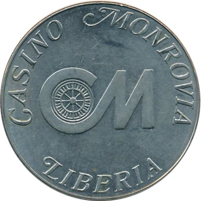 1 Dollar Gaming Token - Casino Monrovia ND front