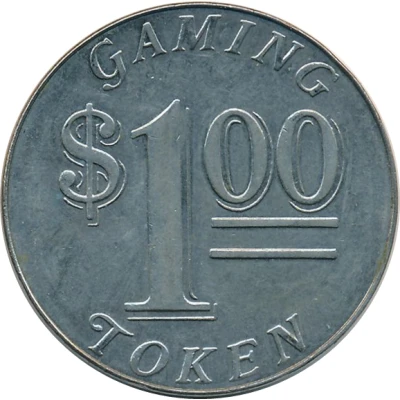 1 Dollar Gaming Token - Casino Monrovia ND back