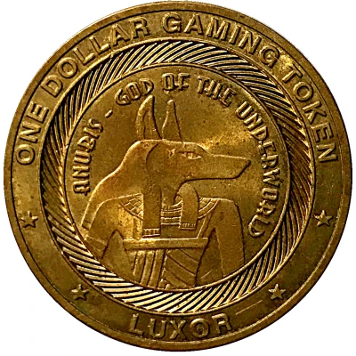 1 Dollar Gaming Token - Luxor (Las Vegas, Nevada) ND front