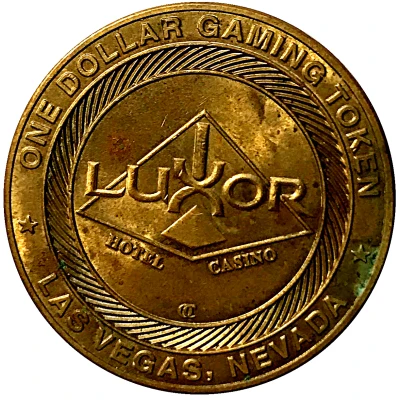 1 Dollar Gaming Token - Luxor (Las Vegas, Nevada) ND back
