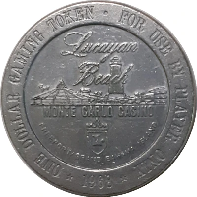 1 Dollar Gaming Token - Monte Carlo Casino Freeport front