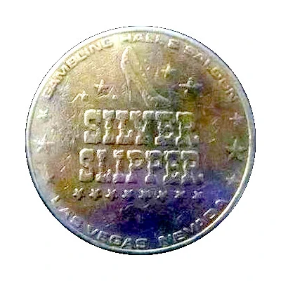 1 Dollar Gaming Token - Silver Slipper (Las Vegas) ND front