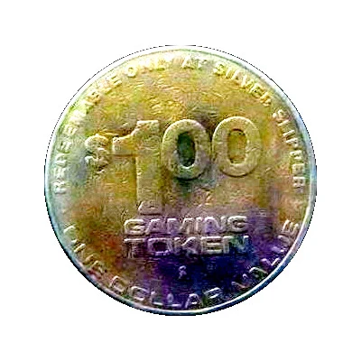 1 Dollar Gaming Token - Silver Slipper (Las Vegas) ND back