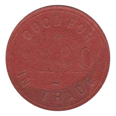 1 Dollar - Genzlinger and Klein (Burr, Nebraska) ND back