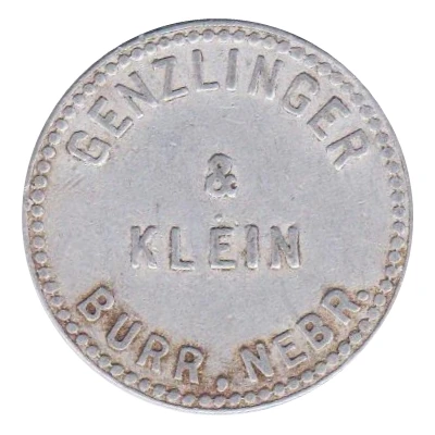 1 Dollar - Genzlinger and Klein (Burr, Nebraska) ND front