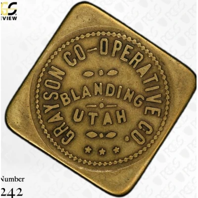1 Dollar - Grayson Cooperative Co Blanding, Utah ND front