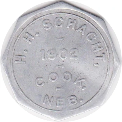 1 Dollar - H. H. Schacht (Cook, Nebraska) ND front