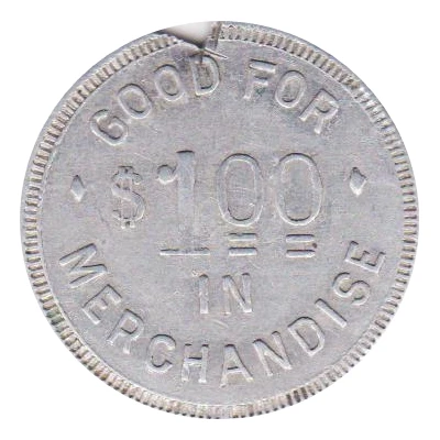 1 Dollar - H.C. Johnson General Merchandise (Brunswick, Nebraska) ND back