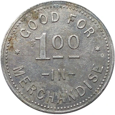 1 Dollar - Hanna & Hutcheson Bros. (Huntsville, Ontario) ND back