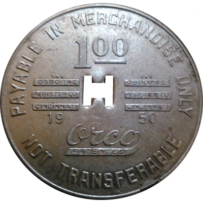 1 Dollar - Hatfield-Campbell Creek Coal Company Reed, West Virginia front