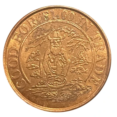 1 Dollar - Homestake Coins (Scottsbluff, Nebraska) ND back