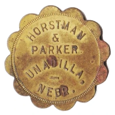 1 Dollar - Horstman and Parker Unadilla, Nebraska ND front