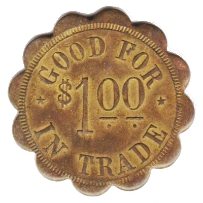 1 Dollar - Horstman and Parker Unadilla, Nebraska ND back