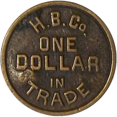 1 Dollar - Hudson Bay Company (British Columbia) ND back