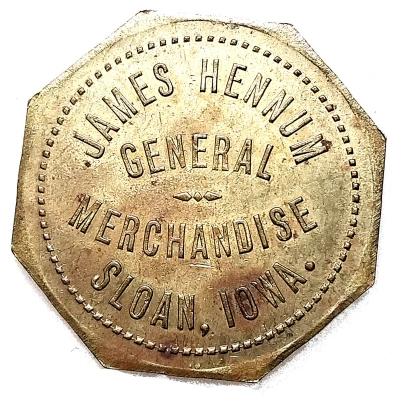 1 Dollar - James Hennum Sloan, Iowa ND front