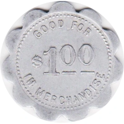 1 Dollar - Jensen Brothers Market (Gothenburg, Nebraska) ND back